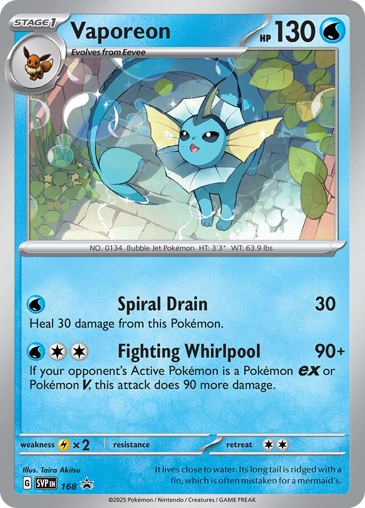 Vaporeon - SVP168 - Promo