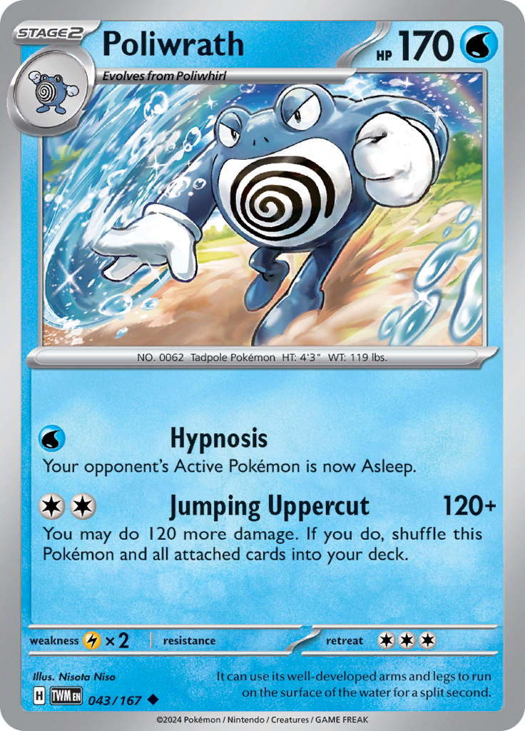 Poliwrath - 043/167 - Uncommon
