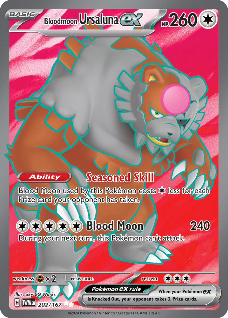 Bloodmoon Ursaluna ex - 202/167 - Full Art Secret Rare
