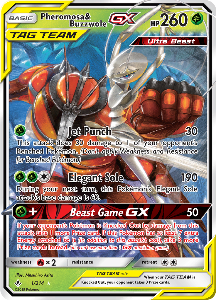 Pheromosa & Buzzwole GX - 1/214 - Ultra Rare