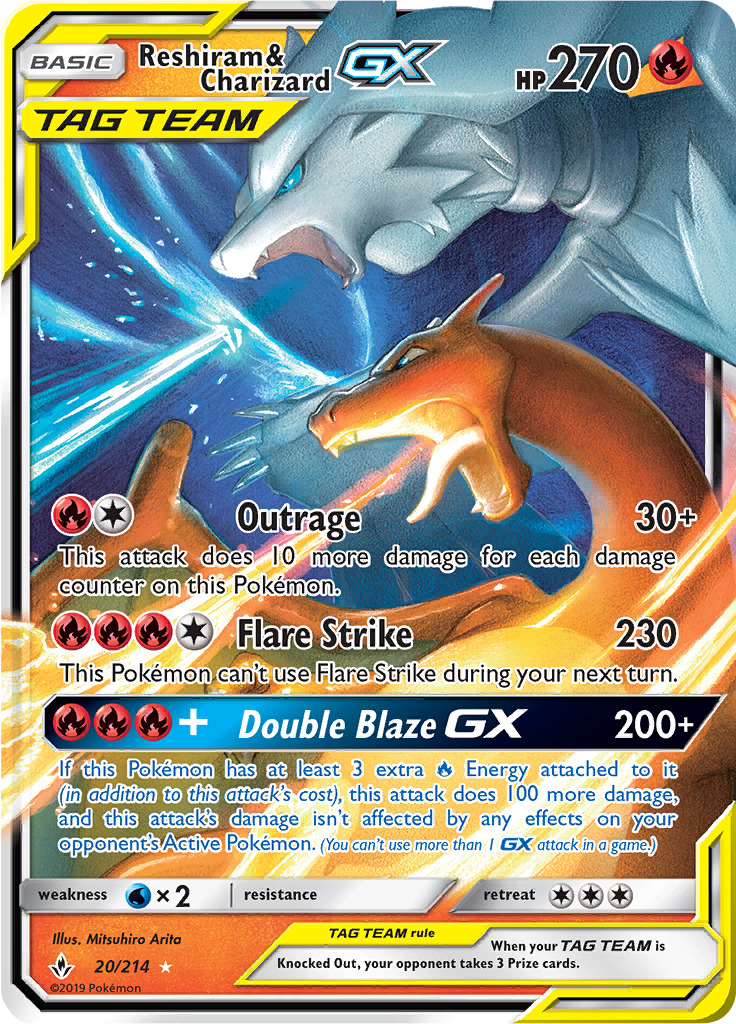 Reshiram & Charizard GX - 20/214 - Ultra Rare (Español)