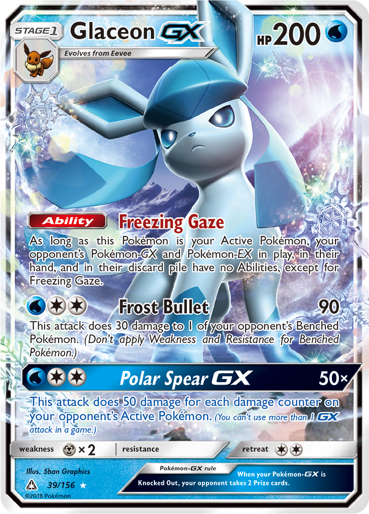 Glaceon GX - 39/156 - Ultra Rare (Español)