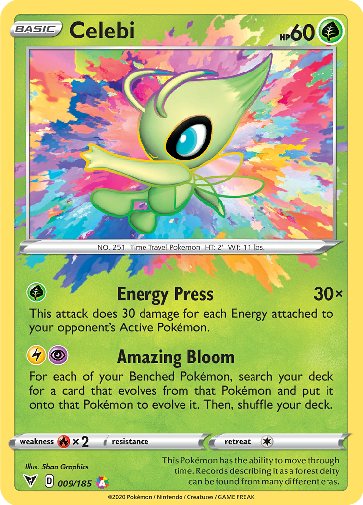 Celebi - 009/185 - Amazing Rare