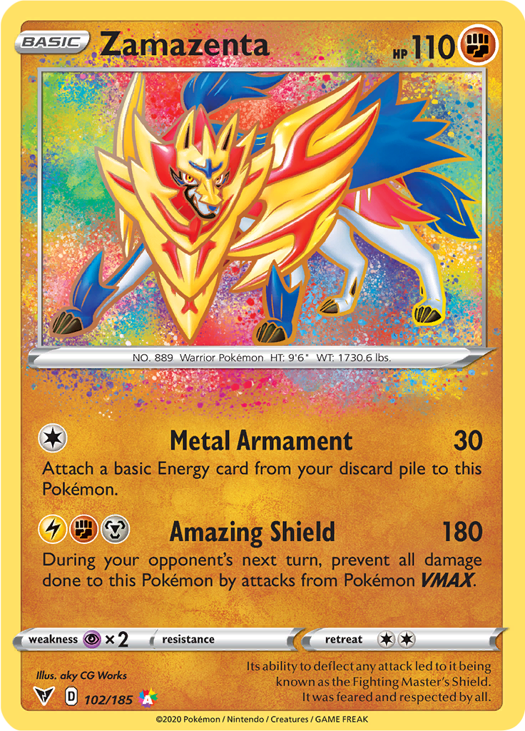 Zamazenta - 102/185 - Amazing Rare