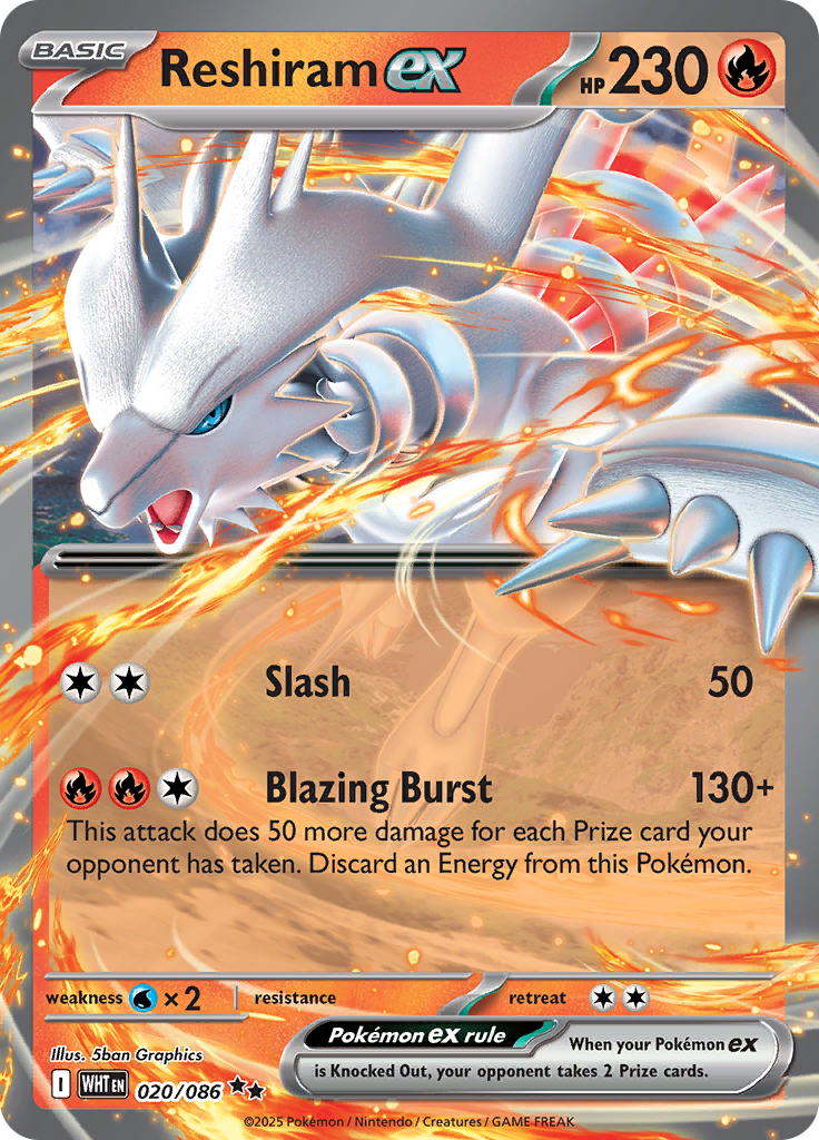 Reshiram ex - 020/086 - Double Rare