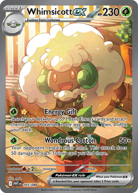 Whimsicott ex - 165/086 - Special Illustration Rare (Español LA)