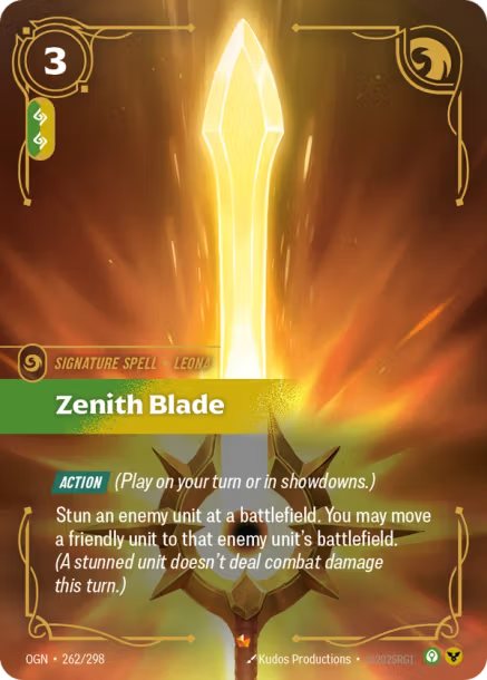ZENITH BLADE - OGN-262/298
