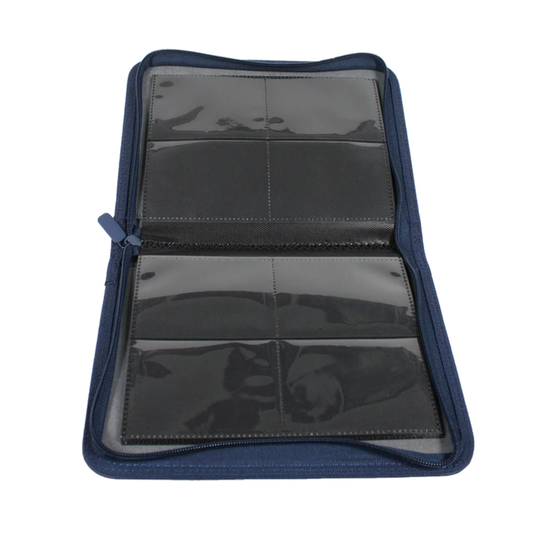 Carpeta Cuero TOPDECK - 160 Espacios - Azul Oscuro