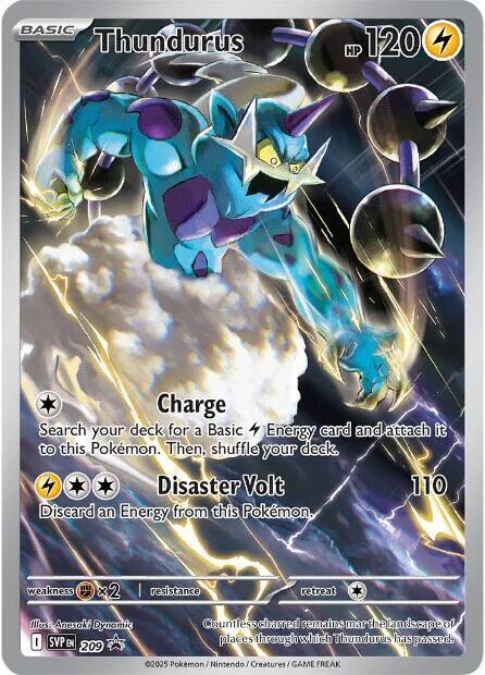 Thundurus - SVP 209 - Illustration Rare