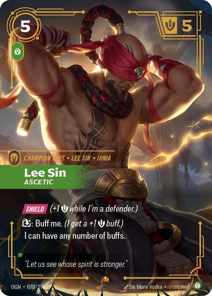 Lee Sin - Ascetic - 078/298 - Epic (Inglés Foil NM)