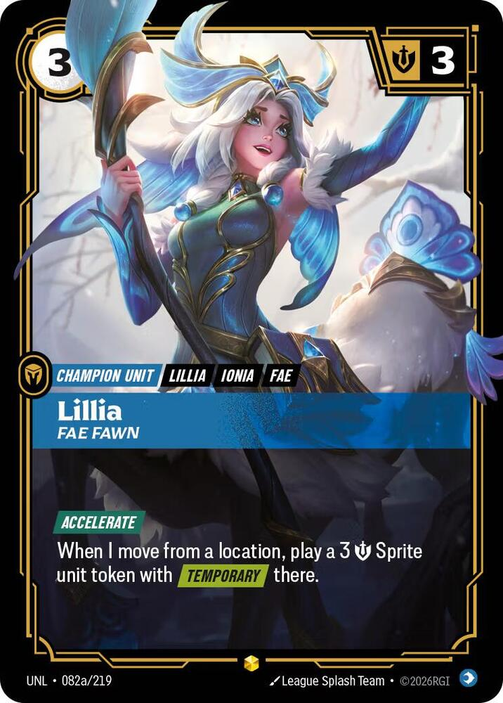 Lillia - Fae Fawn - 082a/219 - Showcase (Inglés Foil NM)