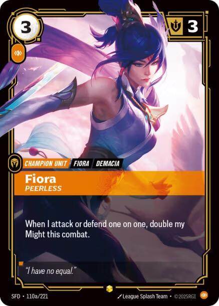 Fiora - Peerless - 110a/221 - Showcase (Inglés Foil NM)