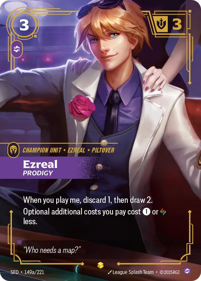 Ezreal - Prodigy - 149a/221 - Showcase (Inglés Foil NM)