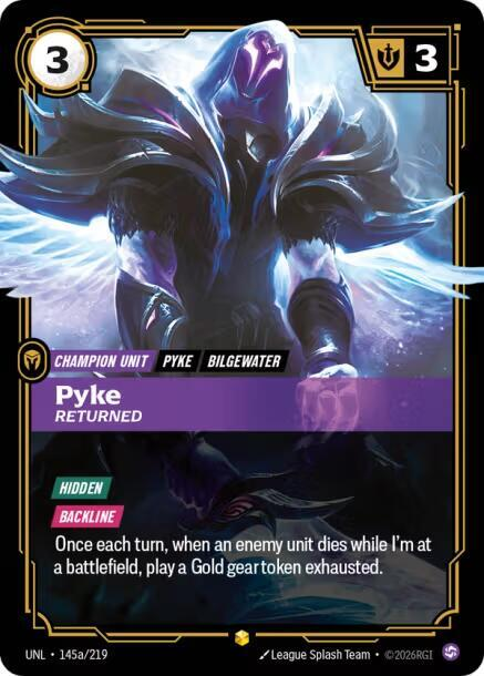 Pyke - Returned - 145a/219 - Showcase (Inglés Foil NM)