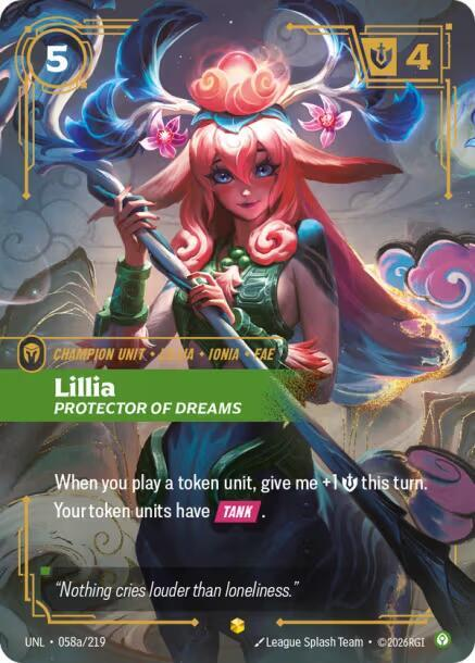 Lillia - Protector of Dreams - 058a/219 - Showcase (Inglés Foil NM)
