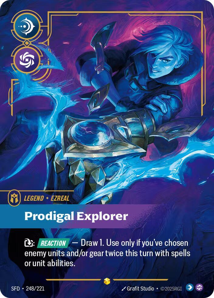 Ezreal - Prodigal Explorer - 248/221 - Showcase (Inglés Foil NM)