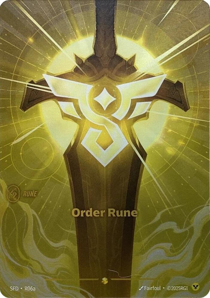 Order Rune (R06a) - R06a - Showcase (Inglés Foil NM)