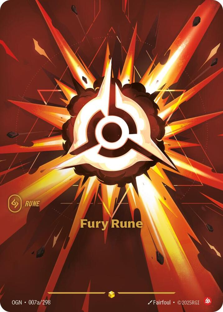Fury Rune - 007a/298 - Showcase (Inglés Foil NM)