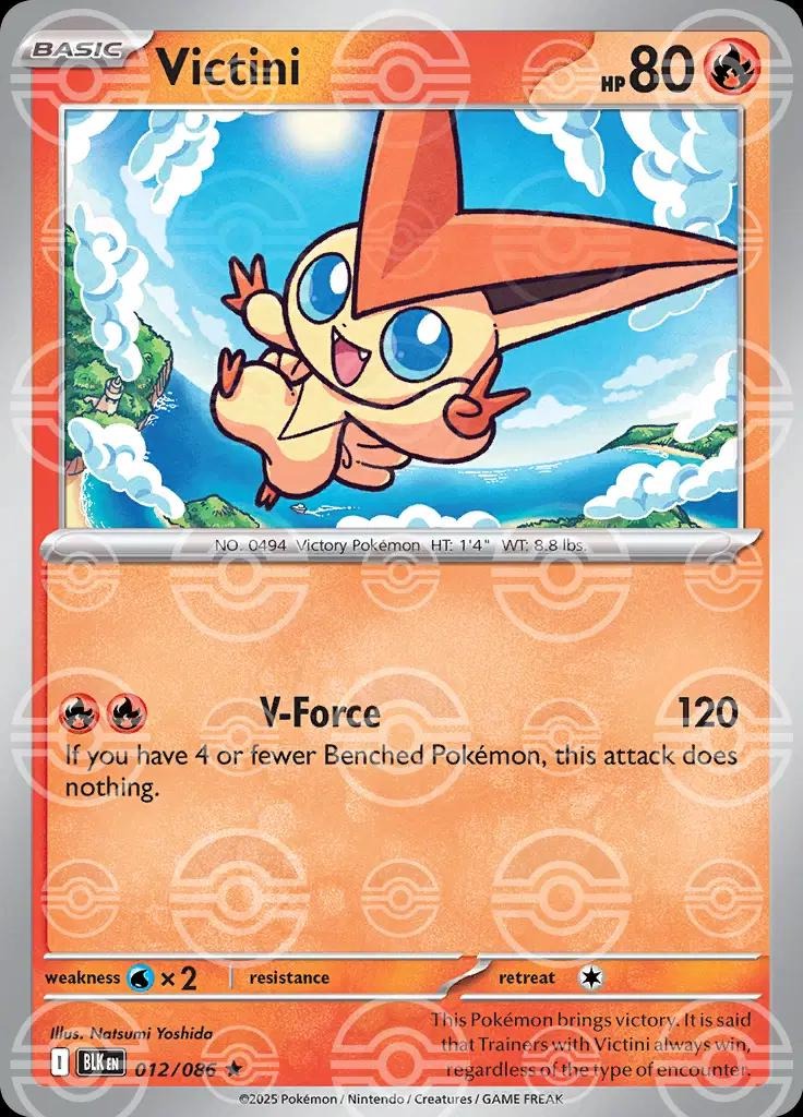 Victini (Poke Ball Pattern) - 012/086 - Reverse Holo Rare
