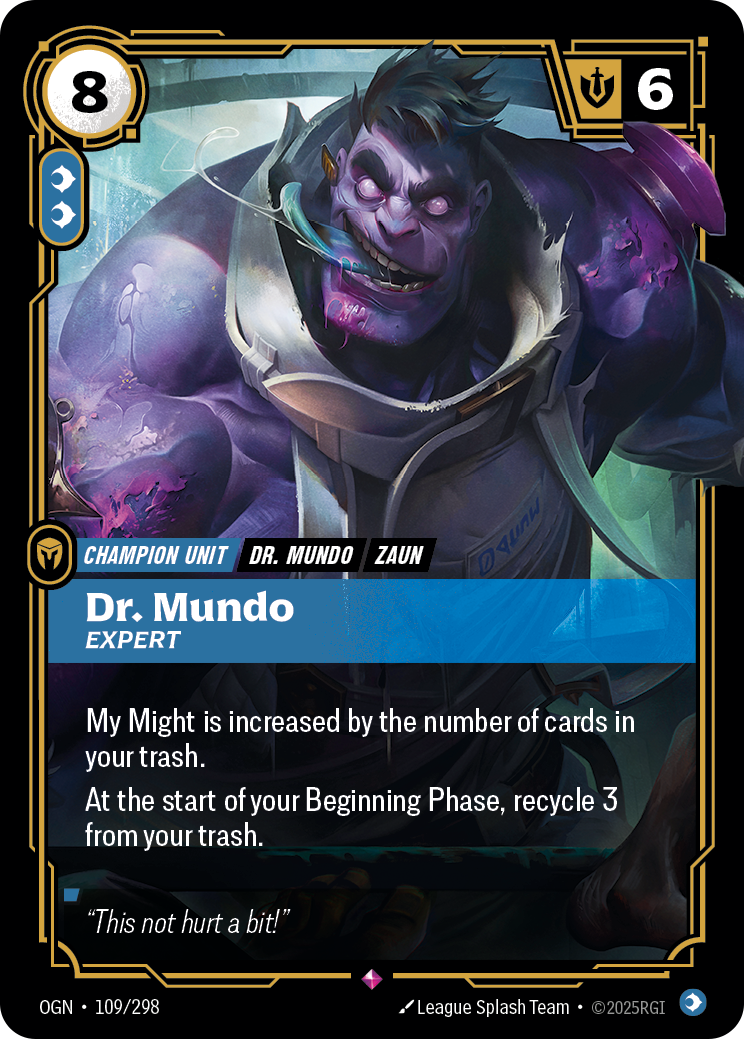 Dr. Mundo - Expert - 109/298 - Rare (Inglés Foil NM)