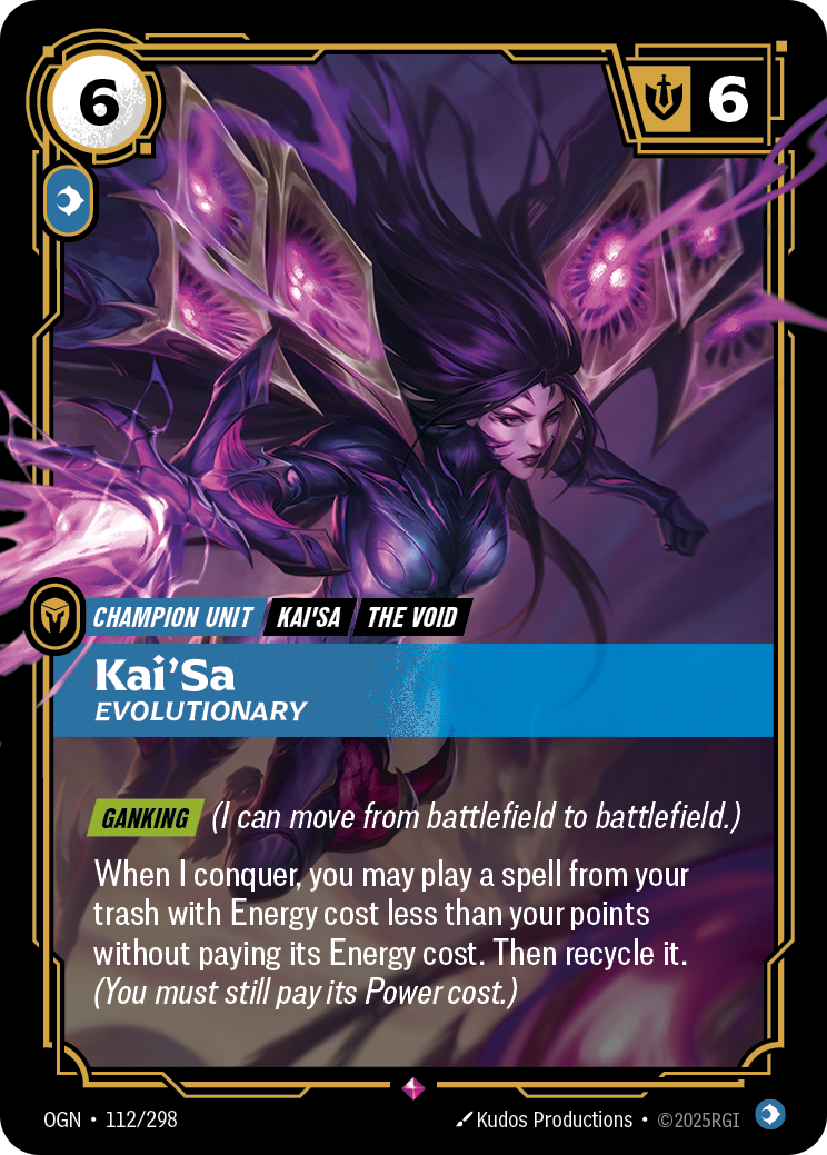 Kai'Sa - Evolutionary - 112/298 - Rare (Inglés Foil NM)