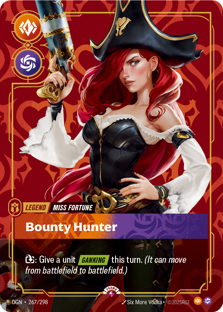Miss Fortune - Bounty Hunter - 267/298 - Rare (Inglés Foil NM)