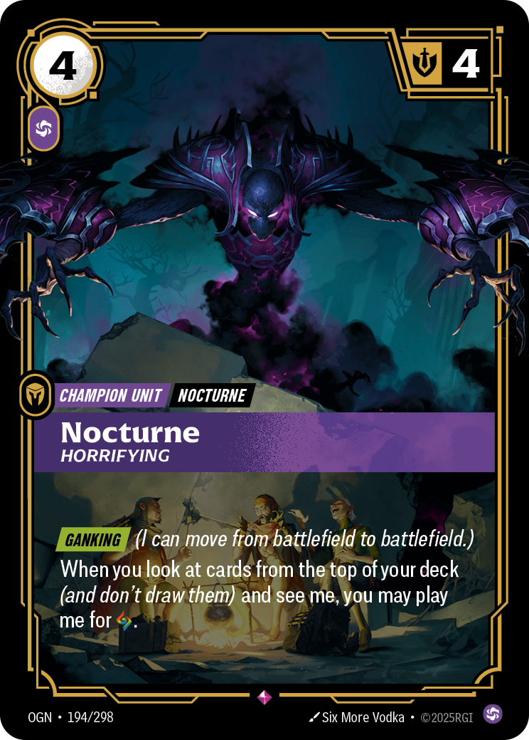 Nocturne - Horrifying - 194/298 - Rare (Inglés Foil NM)