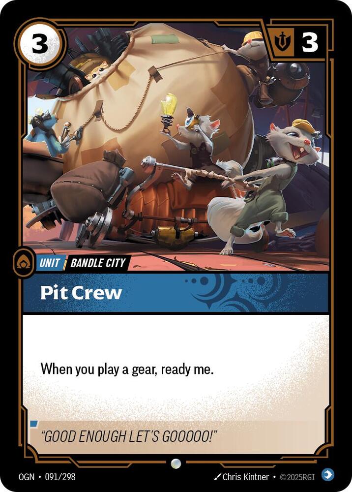 Pit Crew - 091/298 - Common (Inglés NM)
