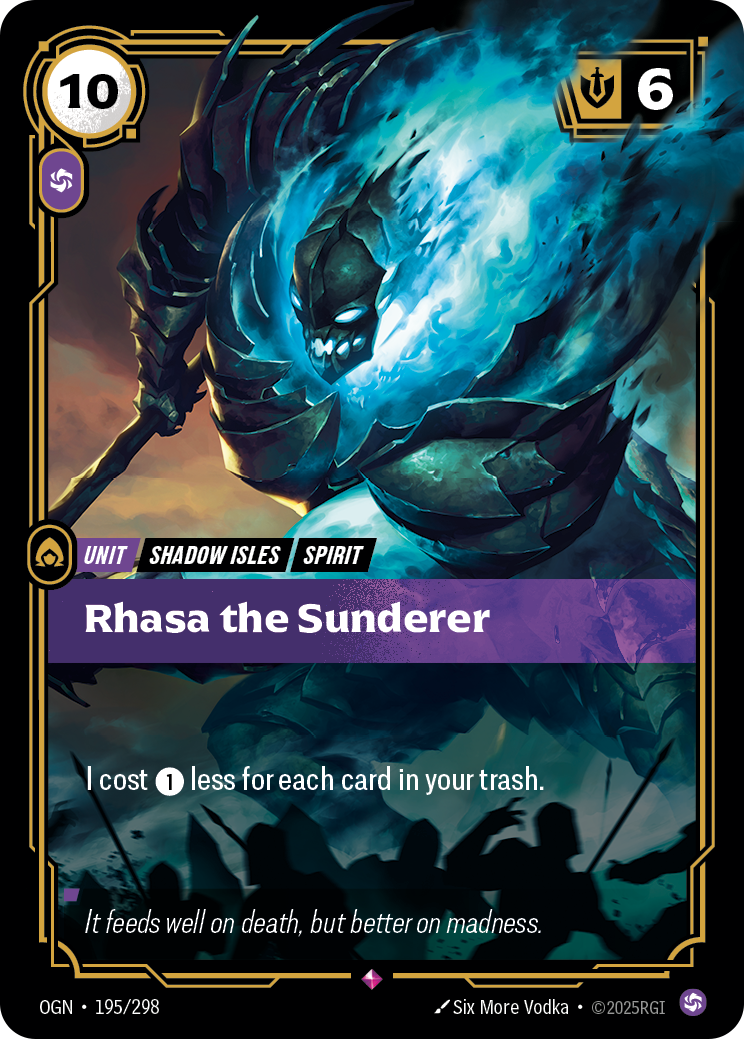 Rhasa the Sunderer - 195/298 - Rare (Inglés Foil NM)