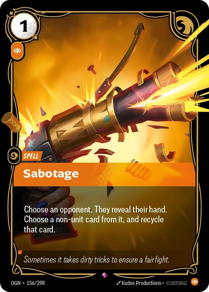 Sabotage - 156/298 - Rare (Inglés Foil NM)