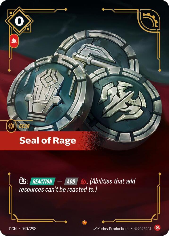 Seal of Rage - 040/298 - Epic (Inglés Foil NM)