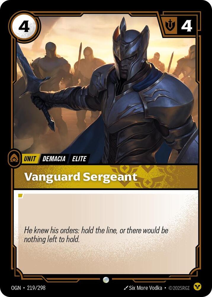 Vanguard Sergeant - 219/298 - Common (Inglés NM)
