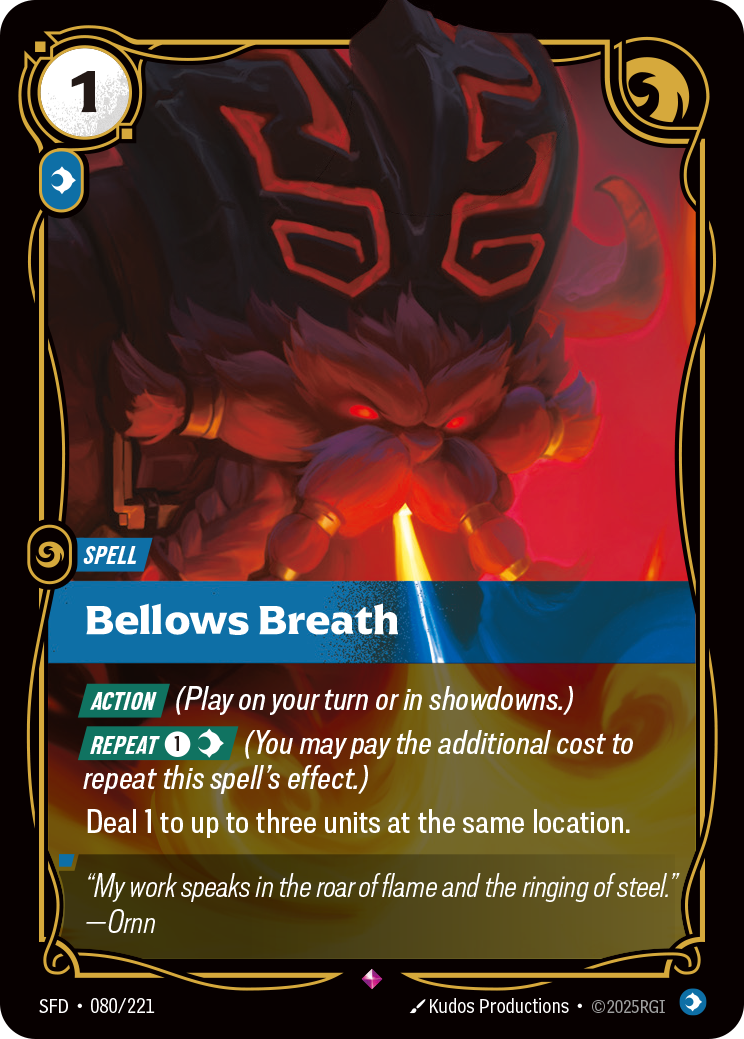 Bellows Breath - 080/221 - Rare (Inglés Foil NM)