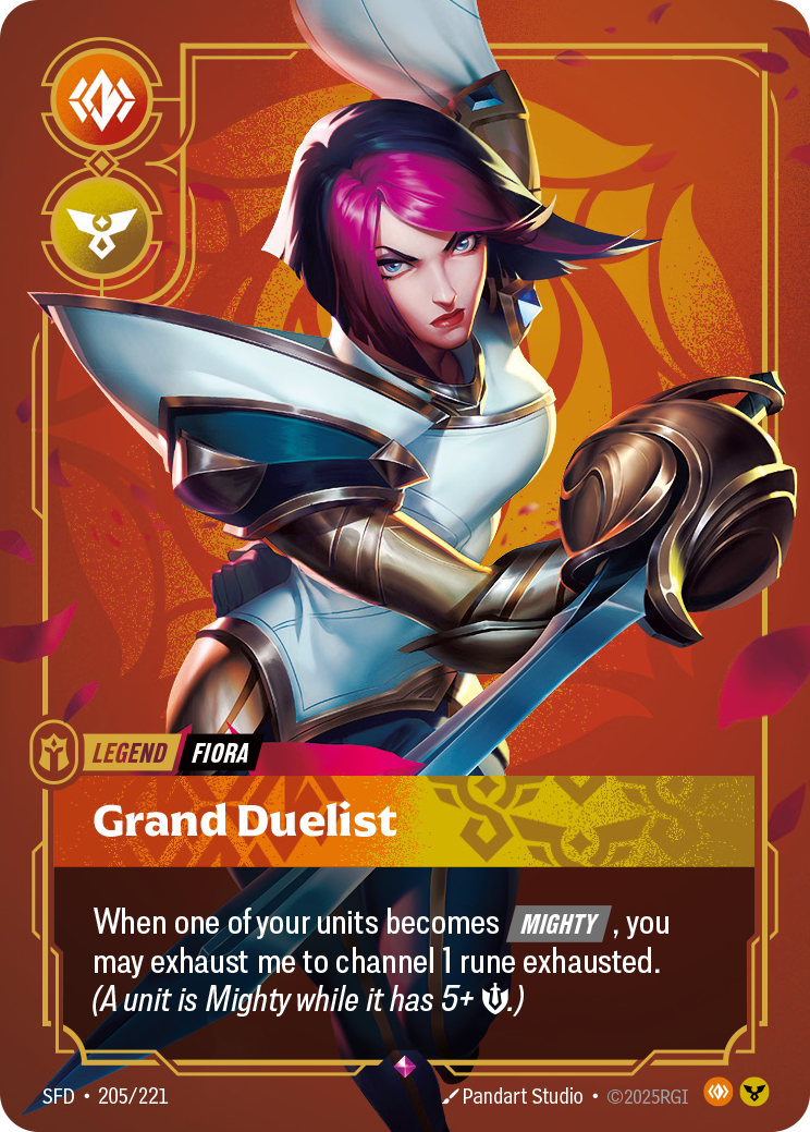 Fiora - Grand Duelist - 205/221 - Rare (Inglés Foil NM)