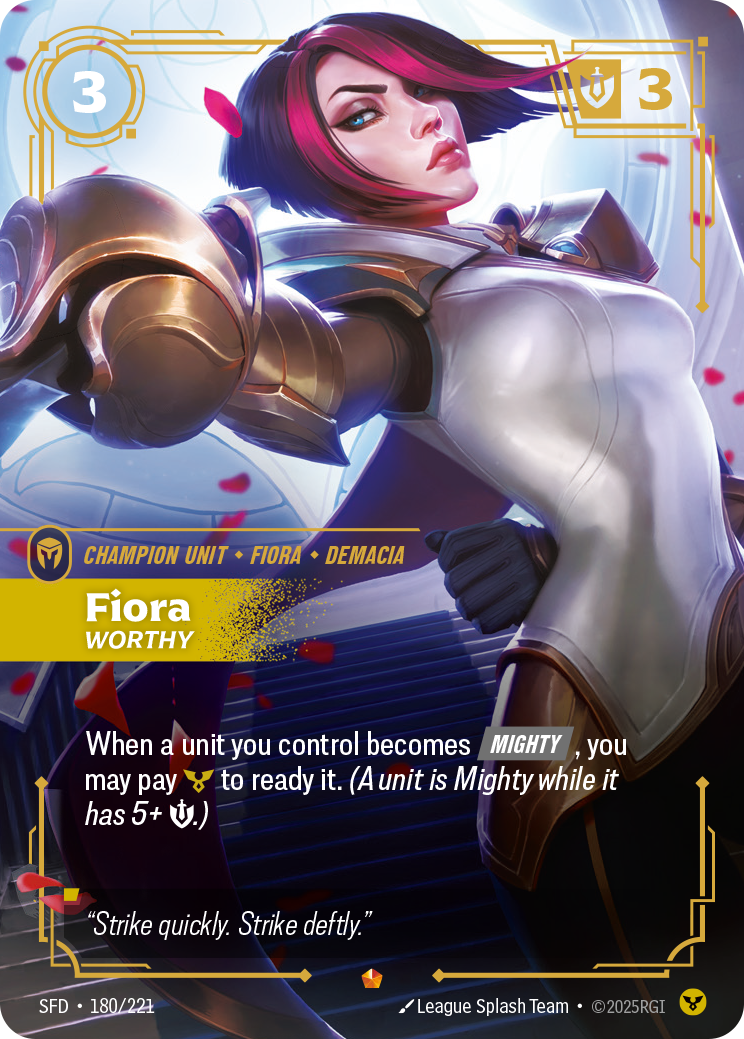 Fiora - Worthy - 180/221 - Epic (Inglés Foil NM)