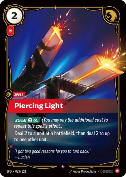 Piercing Light - 023/221 - Rare (Inglés Foil NM)