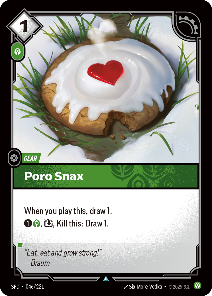 Poro Snax - 046/221 - Uncommon (Inglés Foil NM)