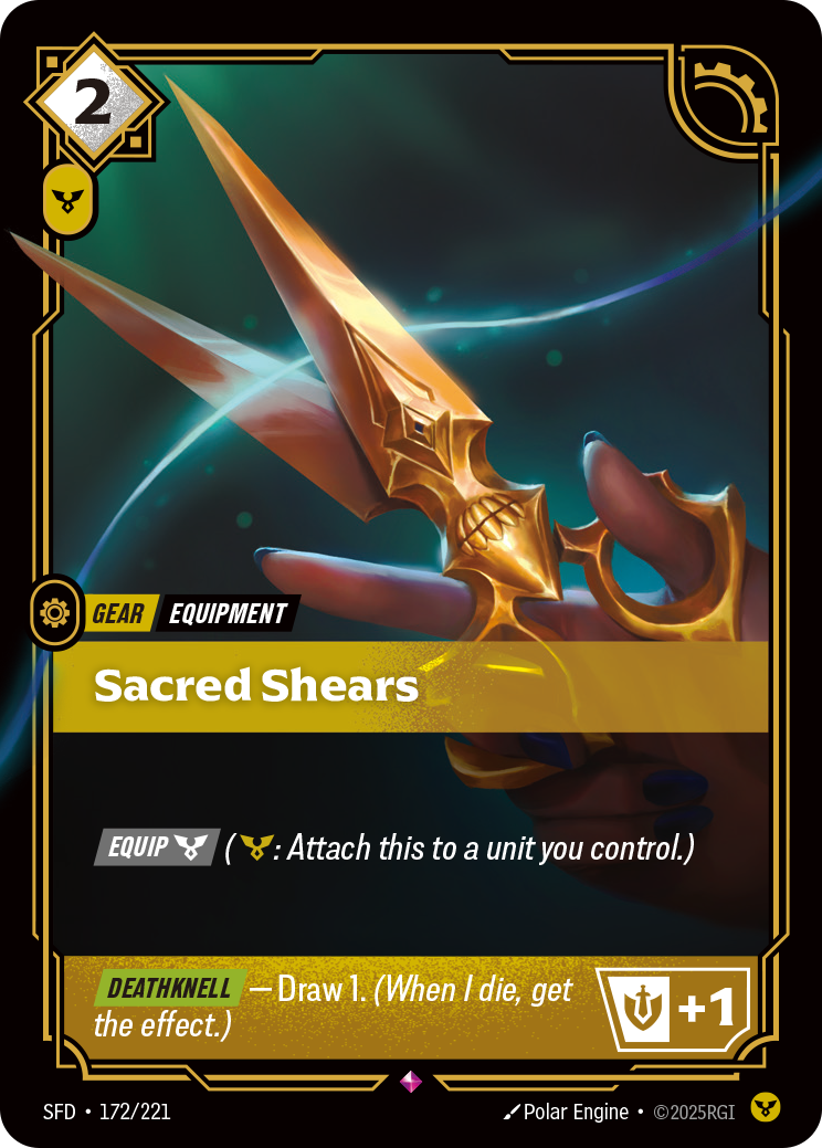 Sacred Shears - 172/221 - Rare (Inglés Foil NM)