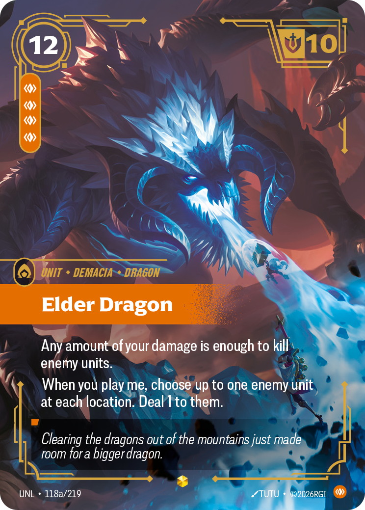 Elder Dragon - 118a/219 - Showcase (Inglés Foil NM)