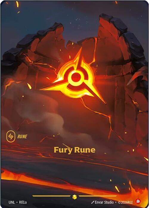 Fury Rune (R01a) - R01a - Showcase (Inglés Foil NM)