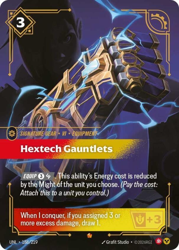 Hextech Gauntlets - 188/219 - Epic (Inglés Foil NM)