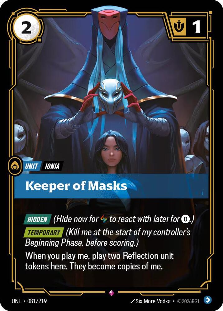 Keeper of Masks - 081/219 - Rare (Inglés Foil NM)