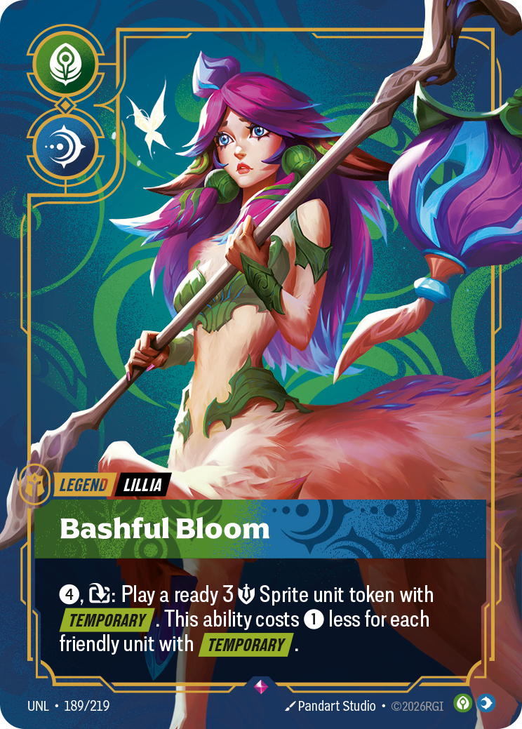 Lillia - Bashful Bloom - 189/219 - Rare (Inglés Foil NM)