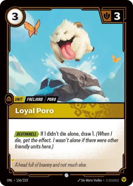 Loyal Poro - 156/219 - Common (Inglés NM)