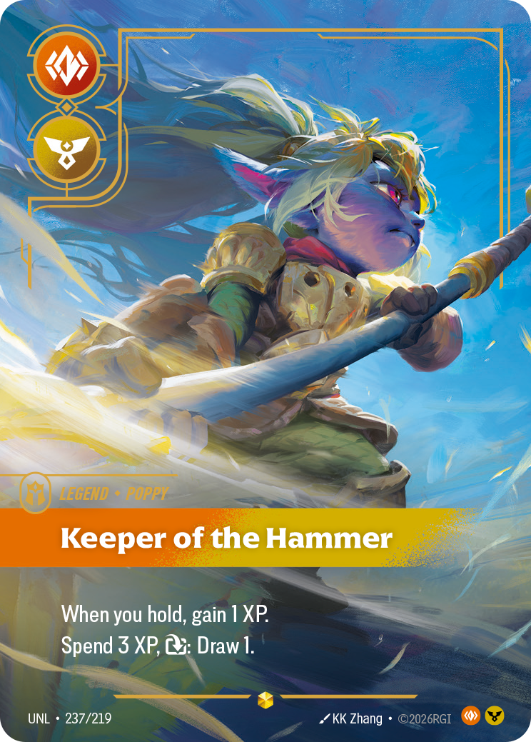 Poppy, Keeper of the Hammer - 237/219 - Showcase (Inglés Foil NM)