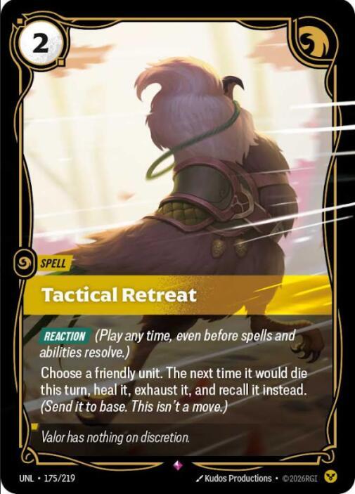 Tactical Retreat - 175/219 - Rare (Inglés Foil NM)