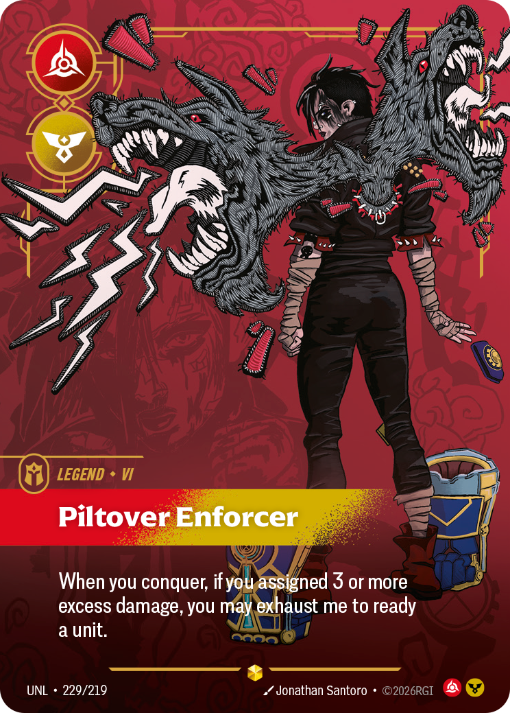 Vi - Piltover Enforcer - 229/219 - Showcase (Inglés Foil NM)