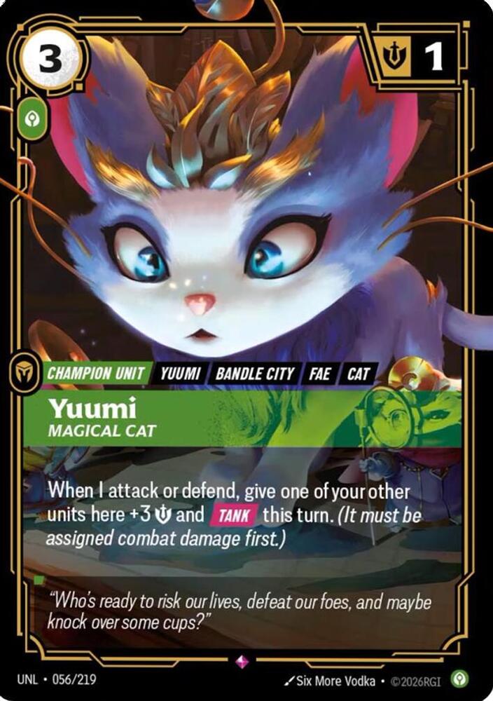 Yuumi - Magical Cat - 056/219 - Rare (Inglés Foil NM)