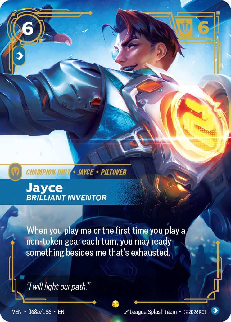 Jayce, Brilliant Inventor - 068a/166 - Epic (Inglés Foil NM)