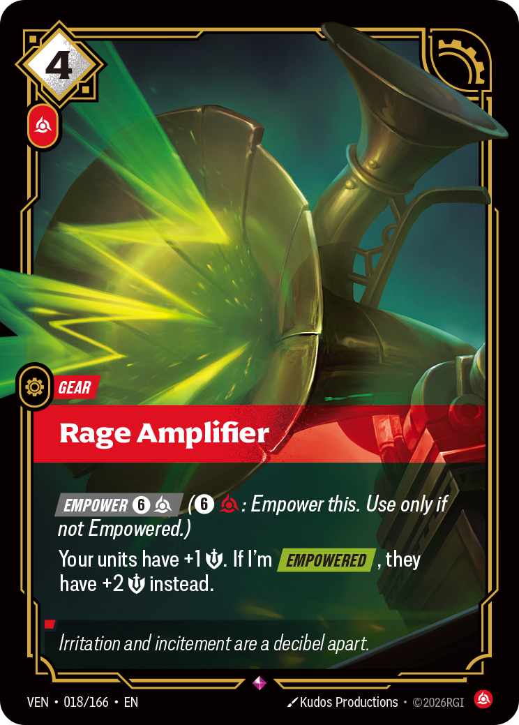 Rage Amplifier - 018/166 - Rare (Inglés Foil NM)